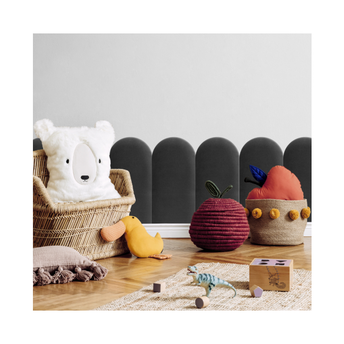 Polsterpaneel Graphit 30 cm